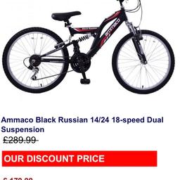 Ammaco black hot sale russian bike