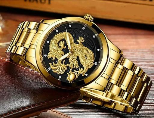 Buy & Sell West Midlands Birmingham - Photos for Dragon golden men’s watch new stainless steel