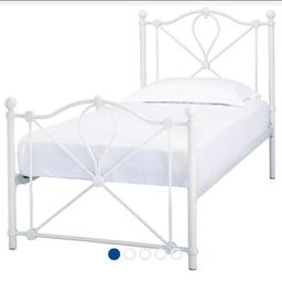 Single bed frame
Mattress can be added for extra
Brand new boxed 
Free delivery within 10 miles