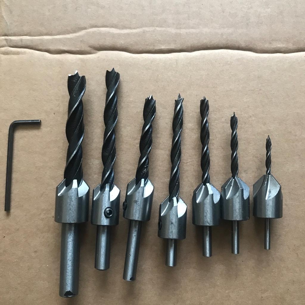 7 pce Countersunk Wood Drill Bits in Wakefield for £6.00 for sale Shpock