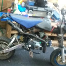 got a shineray 125cc pit bike road legal project stripped it down to sort it now no time to finish it needs a full panel kit a cdi pack and coil bikes rough as hell i started stripping paint off frame now lost intrest got v5 and bike has matching numbers its a 125 so great project no daft offers as i no wt its worth and please note bikes in bits as i was gona rebuild it myself ..trade for a road bike or sensible offers dont waste your or my time check aĺl my adds will trade good mx bike