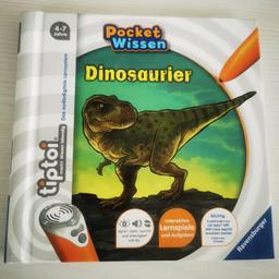 Biete hier ein wenig genutztes Tiptoi Buch über Dinosaurier an.
Bei Fragen einfach kontaktieren.