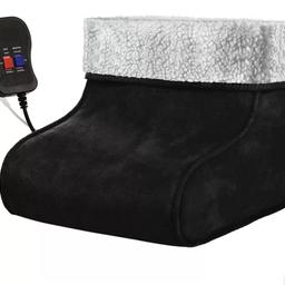 Electric Heated Fleece Lined Foot Warmer Feet Massager Cosy Toes Comfort Suede

Electric Foot Warmer - Black
Faux Wool Lined, Suede Like Look
Keeps Both Feet Warm And Snug
Brings The Feeling Back To Cold Numb Feet
Plugs In To The Mains
Comes With Wired Controller
A Must Have For Cold Winter Nights.

Unwanted gift. Not used. Still in plastic bag. Unfortunately threw box away.

Collection only from Kings Cross or meet locally