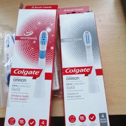 2 boxes:one has 3 x 360 whitening heads, the 2nd has 3 x Triple Clean brush heads.  So 6 Pro clinical brush heads. Fits any Proclinical electric toothbrush.