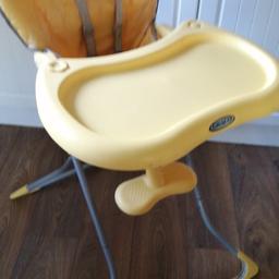 Yellow high chair free for collection