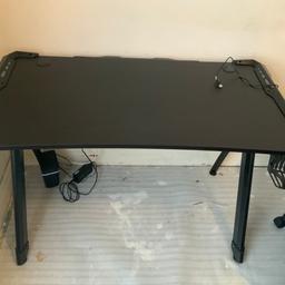 Desk includes dynamic RGB LED lighting, with USB lead.
Immaculate condition.
Height 77cm
Length 120cm
Depth 60cm
Selling to upgrade to a larger desk

Reasonable offers considered