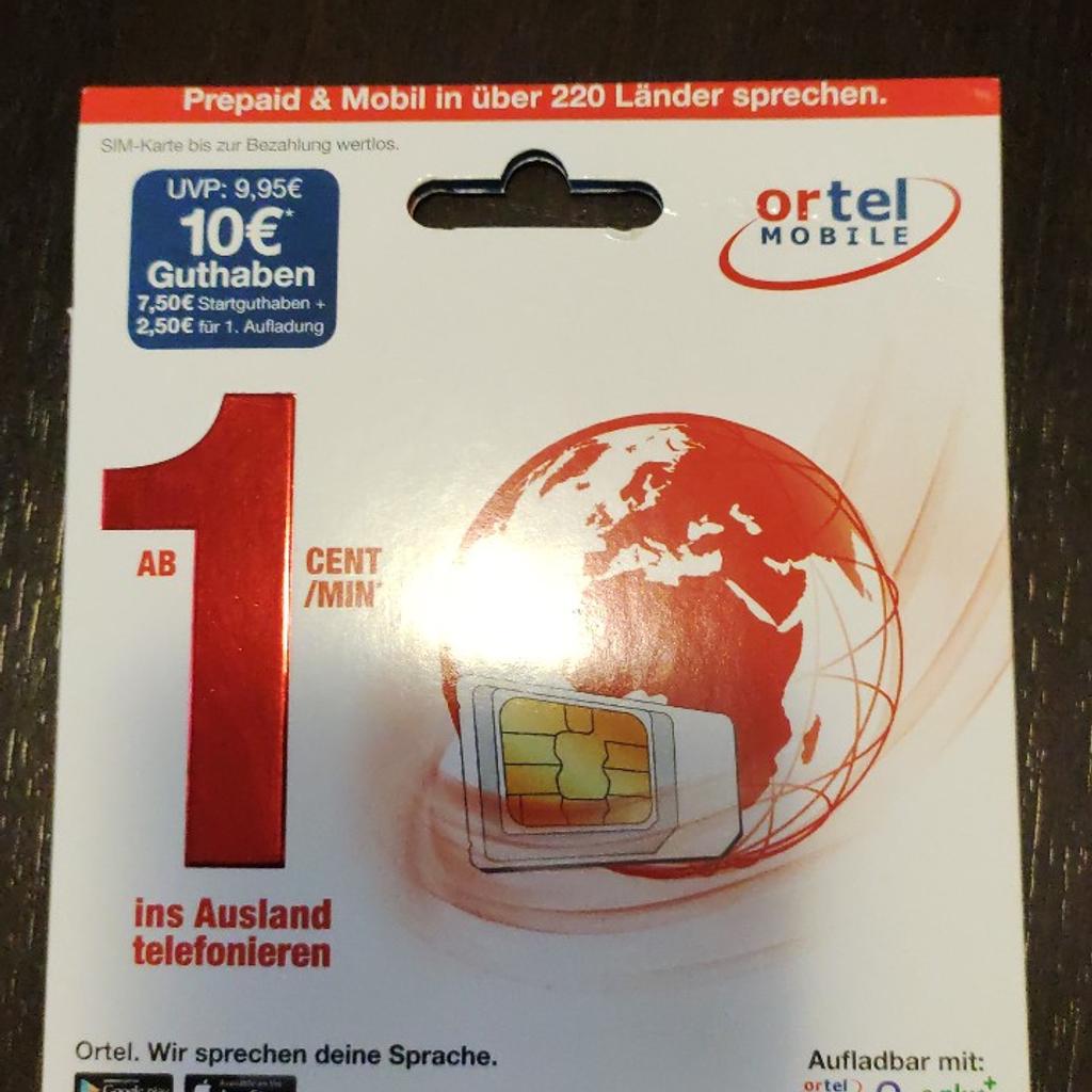 sale for €187.00 | Prepaid Shpock 15 Karte SIM for Düsseldorf 0 15 0163 in mobil 40476 Ortel 10