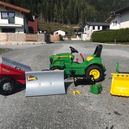!reserviert!Rolly Toys Traktor mit Schaltung super Zustand und Zubehör