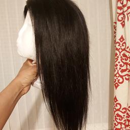 New without tags
Colour Black, 12 inches.
It can be  straightened, washed, dyed or bleached.
Easy to maintain, soft straight human hair.