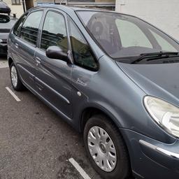 2006 Citroen picasso Xsara in grey
1560 cc
CO₂ 135 g/km
DIESEL
Tax due Nov 1st 2021
MOT due Nov 2021
104, 000 miles

Great, affordable family car. Tank filled for around £55. Can go for 700 miles full tank. Space in back for 3 x car seats easy. Ive had it for 1 year and my step dad had it for a few years before me. He would often take the back seats out to transport big items for work and didn't use it much.

ABS & engine light came on recently but I haven't had it checked. Serviced in May. 