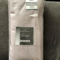 New Grey king flat sheet. I have 2 grey king size flat sheets. £5 each. From pet free and smoke free home.