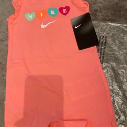 Pink Girls Nike romper brand new with tags