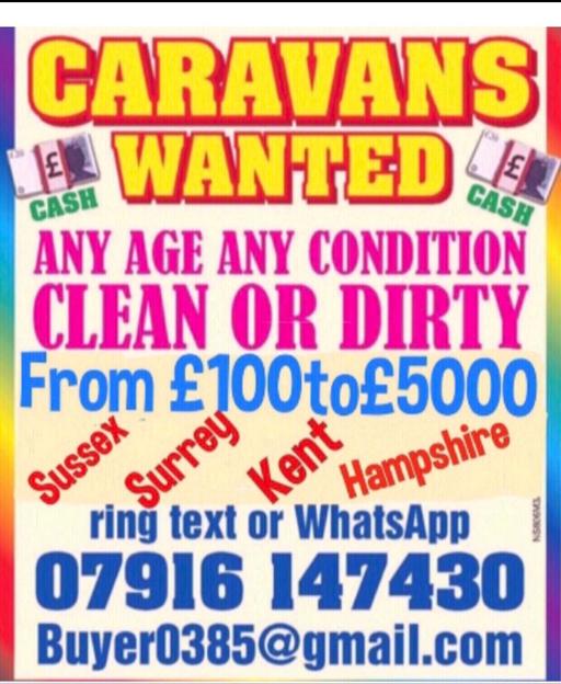 Vehicles Surrey Tandridge - Photos for CARAVAN s WANTED for cash