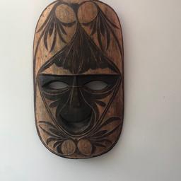 verkaufe meine echt handgeschnitzte Holzmaske von den Phillipinen 55x 40cm