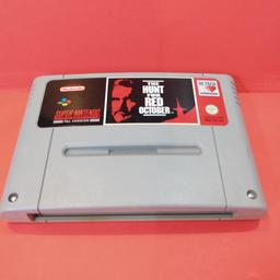 The Hunt For Red October cartridge for Super Nintendo.

tested and fully working
All pins cleaned.

Some yellowing on rear of cart, but that is normal on this age of cartridge

Would consider swap for a SNES, N64 or NES I have not got.

Collection only