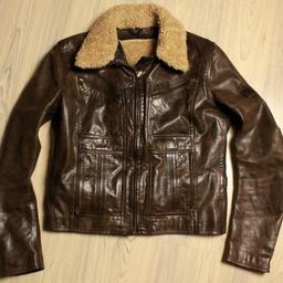 Stunning Belstaff BLACK PRINCE EDT Sheepskin Leather Jacket

Size 46 (ITALIAN SIZE)

Color  Dark Brown

Shoulders= approx 17.71 inches (45 cm)
Shoulder to cuff = approx 24.80 inches (63 cm) 
Pit to pit=  approx 20.07 inches (51 cm) 
Back length = approx 21.65 inches (55 cm) 
Pit to cuff= approx 18.11 inches (46 cm) 
Hem = approx 18.50 inches (47 cm)