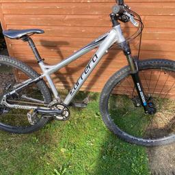 Carrera sulcata limited edition mountain bike in silver. Used, you can see it’s used but in fully working order. Collection Narborough