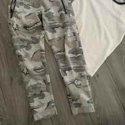 Boys camouflage bottom and top from next age 10 The joggers have pockets at the side