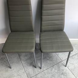 2x brand new dining chairs in grey