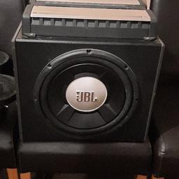 big loud speakers, very good sound system. I'm selling them cheap for a good deal. 
2 small black speakers: £50
big black JBL speaker: £150
take all of them:£150
