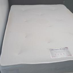 Sprung Divan Base excellent condition  &  
Double dual matress - 1 side for winter & 1 side for summer. 
Winter side has memory foam.
PLEASE NOTE THERE ARE AFEW MARKS ON THE WINTERSIDE 
Just need a good clean - hence the price....