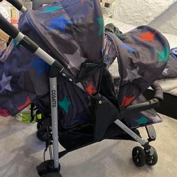 Need gone ASAP 

Cosatto shuffle megastar tandem double pram. With rain cover, matching footmuff and newborn insert. Like new as it’s never been used. Just sat in the loft.