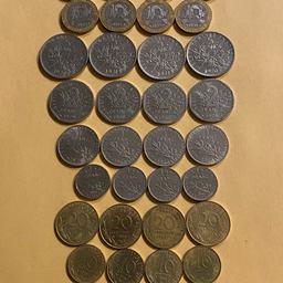Zum Verkauf kommen 36 Münzen von 1960 bis 1992 aus Frankreich. Alle Münzen sind in gutem Zustand. Die Versandkosten (innerhalb von Deutschland) sind im Preis bereits enthalten.
Kein PayPal.