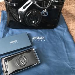 Ladies Armani handbag & purse brand new still in dust bag and genuine never used brought as a present never used not even once sell for £80 both not selling separately collection only