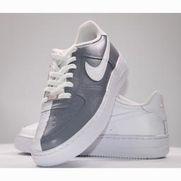 Details
Ombre White/Grey Air Force 1
Youth - UK Size 5
Description
These Hand-painted custom Ombre White/Grey Air Force 1’s are Handmade with Leather Paint, with a Matte Finish to restore sneakers to their original Factory condition and give them that glossy look.
Additional Information
All our products are Sourced Directly from the following:
Nike or from a Nike Retailor and are 100% Authentic.

website - welacedit.co.uk