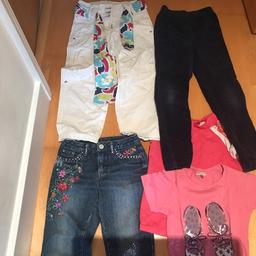 3 pairs of trousers, 1 T-shirt, 1 swim top
Pick Up Only