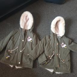 i have 2 of these coats. hardly worn. girls grown out. ages 4-5 and 5-6. £3 each or both for £5