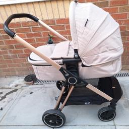 Your Babiie AM to PM by Christina Milian "Victoria" travel system in Nude and Rose Gold

I'm selling my daughters travel system as she's outgrown it. It is in excellent condition as has only been used a handful of times due to me mainly driving to get around. The travel system comes with carry cot, toddler chair both parent and forward facing, car seat, footmuff and rain cover. Pushchair is coming from a smoke, pet and covid free home.

Collection only or can deliver if local, offers considered.