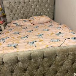 good condition no marks or stains the mattress was £600 it is a deep filled memory foam and only been used in the spare room for grandkids i am now getting bunk beds for them  i can deliver locally to Milton Keynes for free
