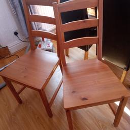 4.Wooden Chairs Excellent Condition.     £20  or nearet offer.