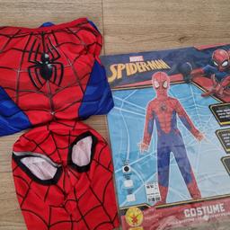 verkaufe ein einmalig getragenes Spidermankostüm. 
Grösse S ( 3 bis 4 Jahren )