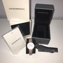 Women’s emporio armani watch brand new worn two times now unwanted did pay £140