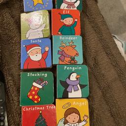 10 Christmas baby books 
Ideal as stocking fillers.
We gave our son one a day in the run up to Christmas Day.
6 are used in reasonable condition
4 have pen marks, see example in picture. 
I’d say reasonable up to 15 months of age.
Please see other listings.

Collection B31 3TH