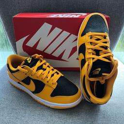 Nike dunk low golden rod
100 authentic 
DS
Sizes: 6-10
£180

No time wasters please