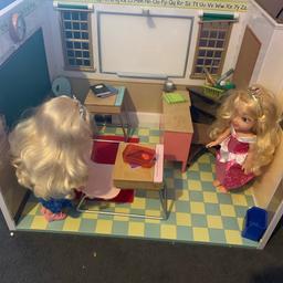 Great condition. Two pupil dolls included. Has all pieces.