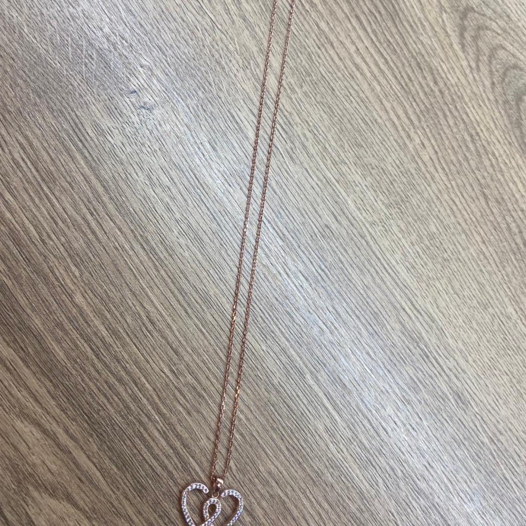 Warren james rose store gold heart necklace