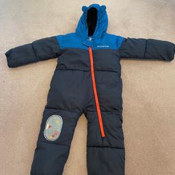 Super warm snowsuit from Dare 2B, fleece lined, one piece. 
24-36 months (2-3 Y).
Used probably a handful of times, with COVID we didn’t have the chance to go on holidays last year.