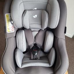 Joie 360 Spin car seat with ISOFIX (2018) - grey *pre-owned in great condition* has never been in an accident.
It comes with infant inlay, in the original box, with instructions and is from a pet and smoke free home.

Collection in person - Manchester, M32

Seller does not accept returns
