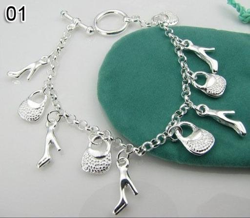 Buy & Sell East London South Hackney - East London - Photos for 925 Silver Handbag and Shoe Charm Bracelet