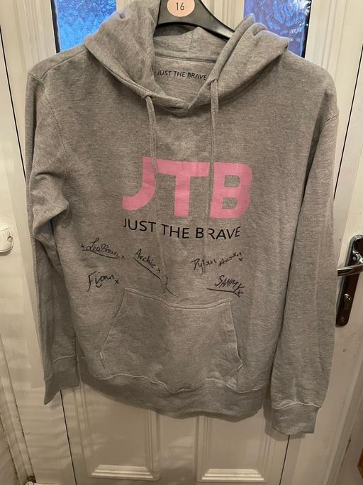 Buy & Sell Essex Chelmsford - Photos for Boyband grey just the brave signed hoodie M