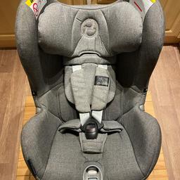 Cybex Platinum Car Seat Sirona Plus - Manhattan Grey

Please note: Used, owned from new, still very good condition, accident free, small cosmetic scratches on some hard plastic areas. 

All parts included (see photos)