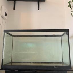 Selling our current fish tank as we got an upgrade.

Listing is for the tank and cabinet only though we do have some artificial plants to include if wanted.

Dimensions

84cm W
35.6cm D
49cm H

Pick up in croydon or Can deliver in local area for a small fee if needed

Really would like a quick sale to free up space! Please get in contact.