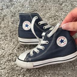 Toddler converse in Navy, size 7. Were bought for £35.00

Selling for so cheap as they aren’t as excellent condition as the items I usually sell. 

Collection from Harborne or postal delivery available. 

All items come from a smoke and pet free home :)