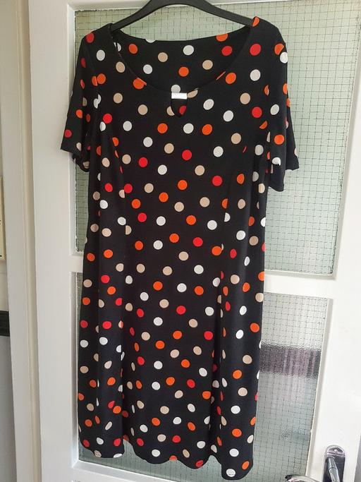 Buy & Sell South East London Brixton - South East London - Photos for Evans Black & Multi-Coloured Spotted Dress