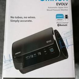 OMRON EVOLV
BLOOD PRESSURE MONITOR
BRAND NEW AND NEVER USED
£75 bargain price
No offers please priced to sell.
Can post or deliver at extra cost to buyer.
No time wasters please.