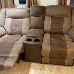 from a smoke/pet free home
like new 
6mths old
can still be purchased full price from SCS £949
2 shades of brown sofa
need gone asap